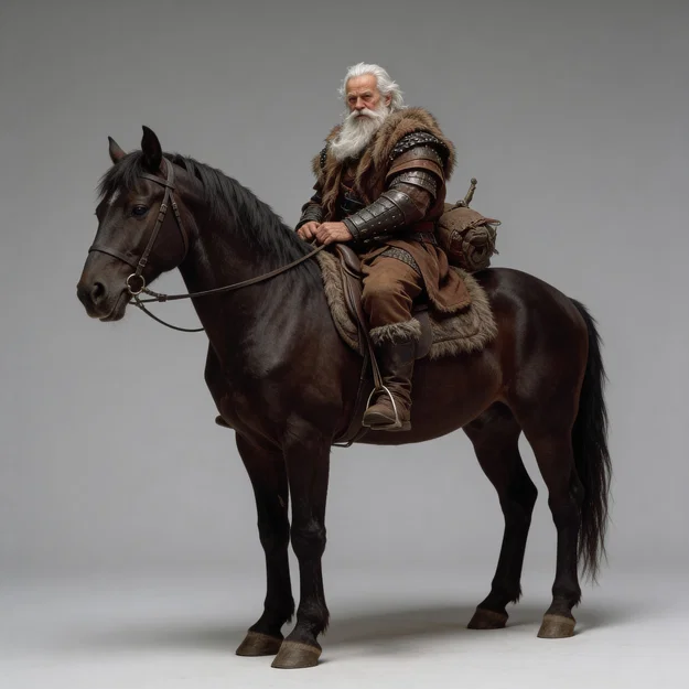 Mô hình kỵ sĩ trung cổ cưỡi ngựa (Traveler on Horseback) in 3D - Image 1