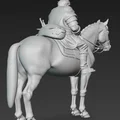 Mô hình kỵ sĩ trung cổ cưỡi ngựa (Traveler on Horseback) in 3D - Thumbnail 3