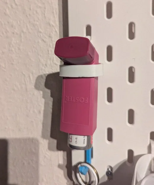 Giá treo ống hít hen suyễn cho bảng IKEA Skadis tiện lợi - Image 1