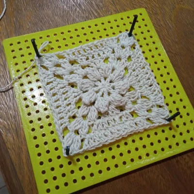 Bàn Chặn Mẫu Móc Crochet Granny Block