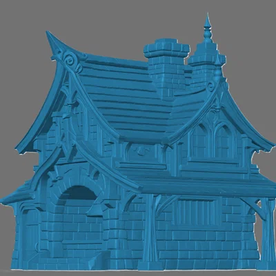 Xưởng Rèn Tiên Tộc (Elven Blacksmith Shop) - Phụ kiện mô hình thị trấn