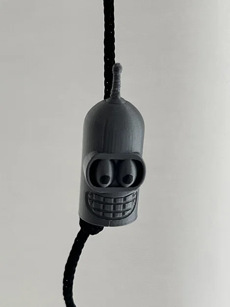 Móc treo trang trí hình đầu robot Bender - Mô hình 3D độc lạ - Image 1