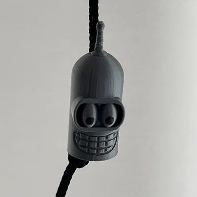 Móc treo trang trí hình đầu robot Bender - Mô hình 3D độc lạ