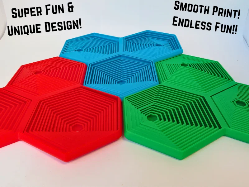 Tri-Hexagon Super Fidget (In liền khối - Print-In-Place) - Image 1