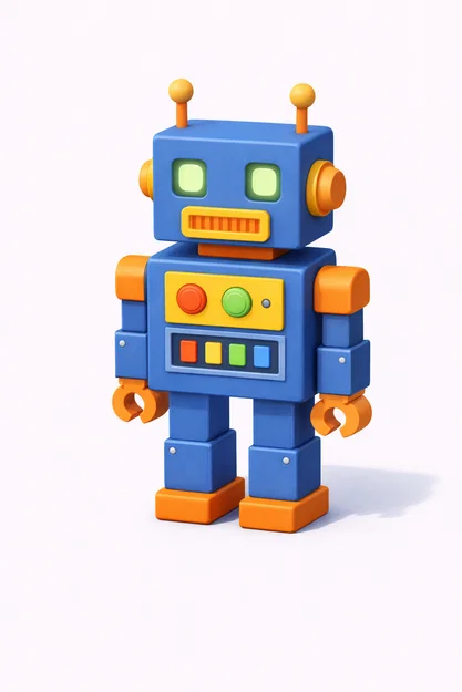 Mô hình Robot Đồ chơi Low Poly - Độc đáo và Ngộ nghĩnh - Image 1