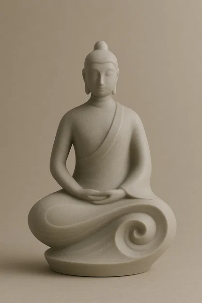 Mẫu tượng Phật phong cách hiện đại in 3D (Modern Buddha Sculpture) - Image 1