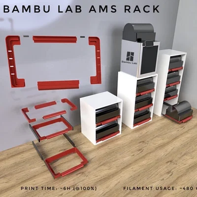 Hệ thống ngăn kéo tủ kệ cho Bambu Lab AMS