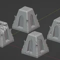 Địa hình chướng ngại vật chống tăng (Dragon's teeth) phong cách Grimdark cho Wargaming - Thumbnail 1