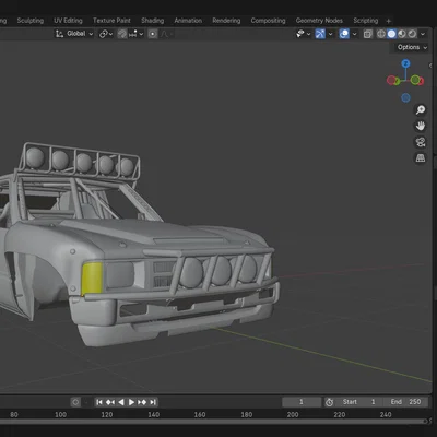 Mô hình thân xe Toyota Pre-Runner 3D cho RC Off-road 1/24 và 1/10