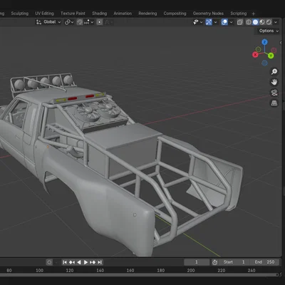 Mô hình thân xe Toyota Pre-Runner 3D cho RC Off-road 1/24 và 1/10