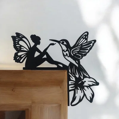 Mô hình trang trí góc cửa Fairy Bird