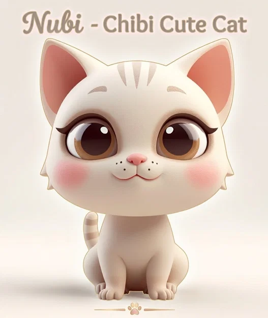 Nubi – Chú Mèo Chibi Siêu Đáng Yêu - Image 1