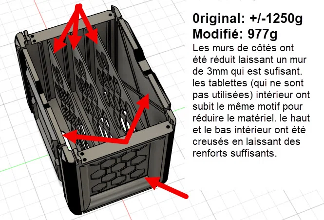 Hộp lưu trữ Organizer Box XL Pro phiên bản tối ưu tiết kiệm nhựa - Image 1