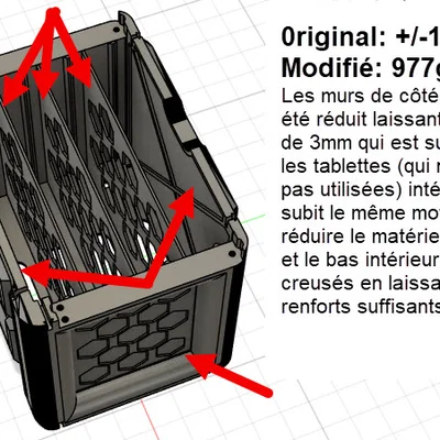 Hộp lưu trữ Organizer Box XL Pro phiên bản tối ưu tiết kiệm nhựa