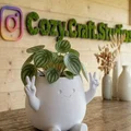 Chậu cây trang trí "Zuki" Peace Planter - Thiết kế dễ thương phong cách Kawaii - Thumbnail 3
