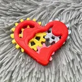 Tri-Geared Heart – Món đồ chơi Fidget/Móc khóa hình trái tim - Thumbnail 1