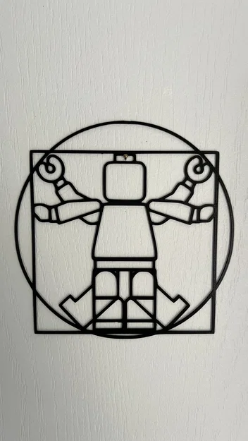 Tranh treo tường Lego Vitruvian Man - Image 1