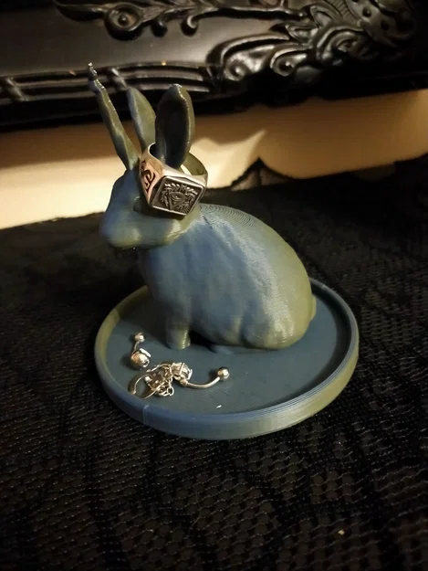 Giá đỡ trang sức UNICORN Rabbit Ring Holder in 3D đáng yêu - Image 1