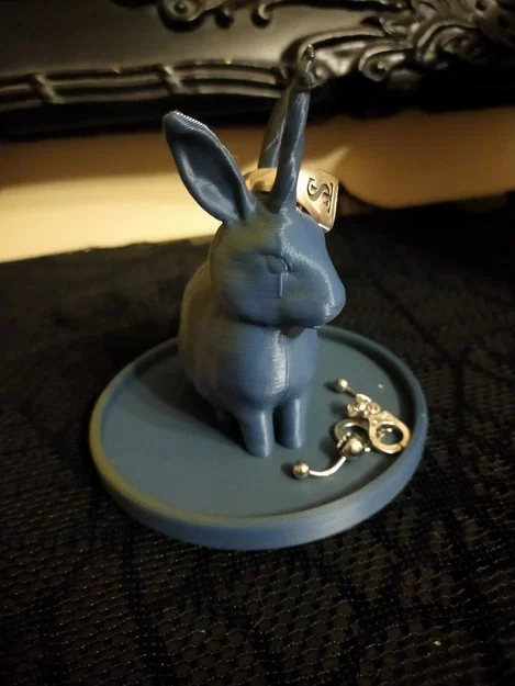 Giá đỡ trang sức UNICORN Rabbit Ring Holder in 3D đáng yêu - Image 2