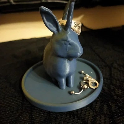 Giá đỡ trang sức UNICORN Rabbit Ring Holder in 3D đáng yêu