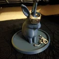 Giá đỡ trang sức UNICORN Rabbit Ring Holder in 3D đáng yêu - Thumbnail 3