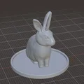 Giá đỡ trang sức UNICORN Rabbit Ring Holder in 3D đáng yêu - Thumbnail 5