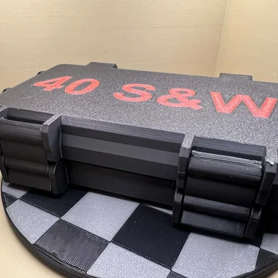 Hộp đựng 50 viên đạn 40S&W in liền khối