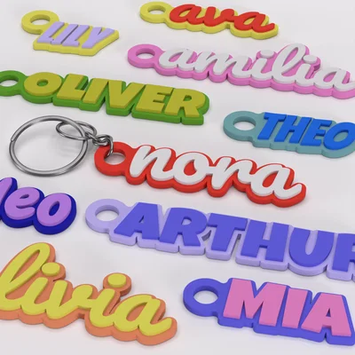 Thẻ tên móc khóa (Keychain Name Tags)