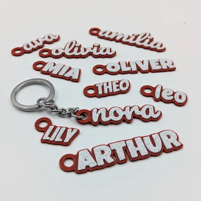 Thẻ tên móc khóa (Keychain Name Tags)