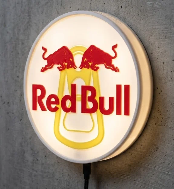 Đèn treo tường Red Bull & Logo Red Bull 3D - Image 1