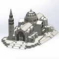 Mô hình 3D Basilica of the National Shrine of the Immaculate Conception - Thumbnail 1
