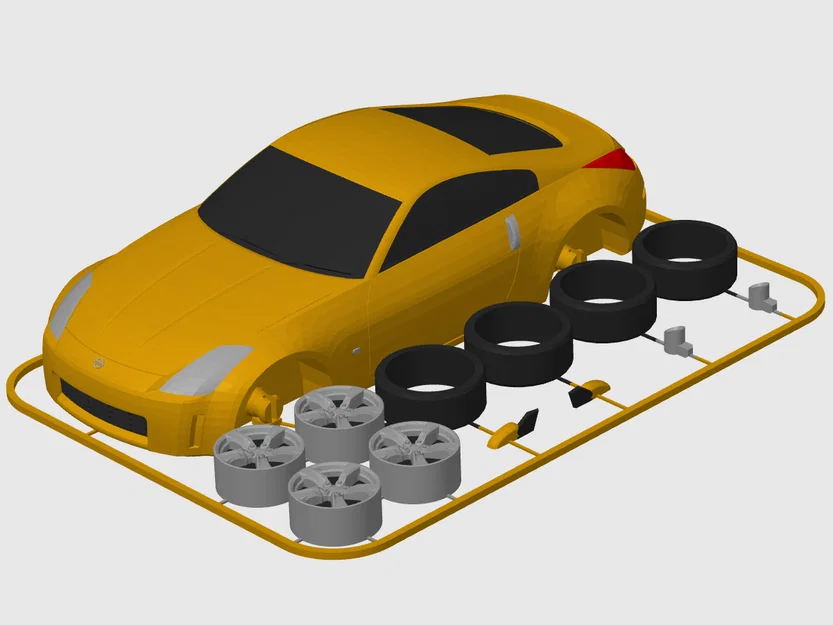 Nissan 350Z Kit Card (Tỷ lệ 1:24) - Image 2
