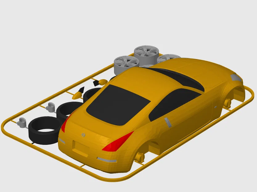 Nissan 350Z Kit Card (Tỷ lệ 1:24) - Image 3
