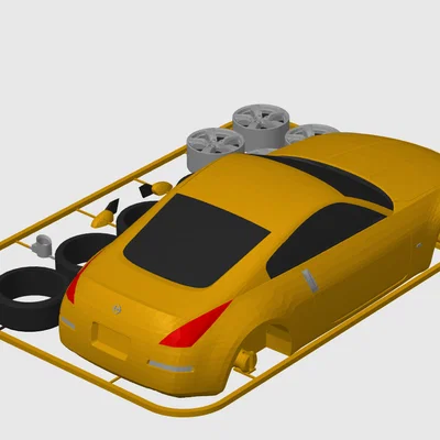 Nissan 350Z Kit Card (Tỷ lệ 1:24)