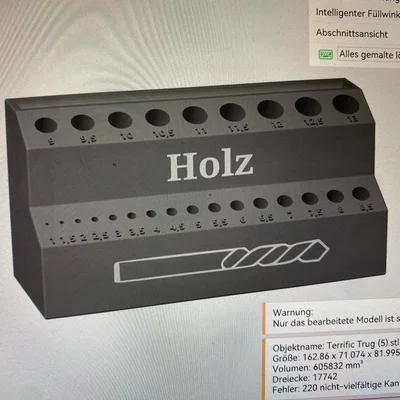 Khay đựng mũi khoan 1-15mm thiết kế thông minh cho xưởng DIY