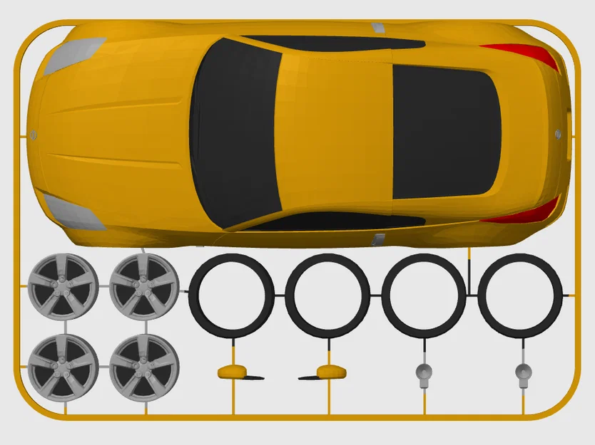 Nissan 350Z Kit Card (Tỷ lệ 1:24) - Image 7