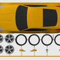 Nissan 350Z Kit Card (Tỷ lệ 1:24) - Thumbnail 7