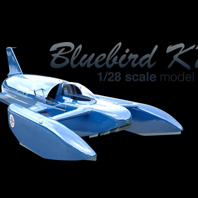 Mô hình lắp ráp tàu siêu tốc Bluebird K7 Hydroplane