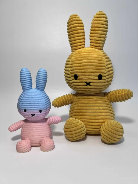 Mô hình thỏ nhung Corduroy Bunny (từ bản quét 3D) - Image 1