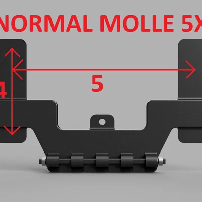 Ngàm gắn điện thoại chuẩn Molle (Iphone 11-16 Pro Max) - Không cần ốc vít, không cần support