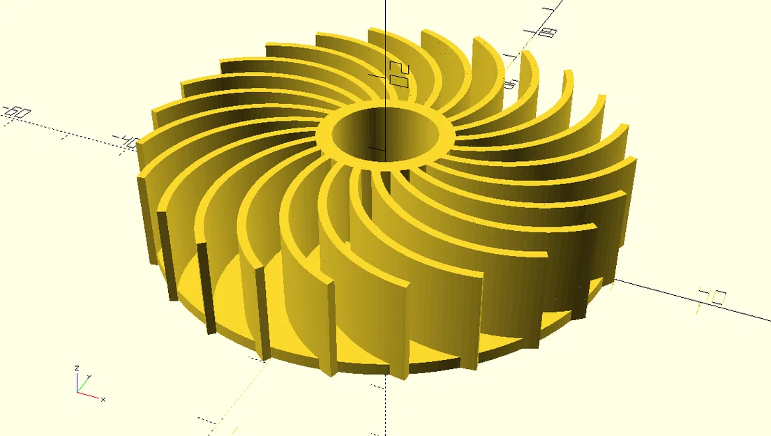 Quạt Tuabin (Turbine Fan) Parametric - Image 1