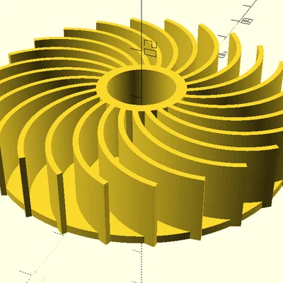 Quạt Tuabin (Turbine Fan) Parametric