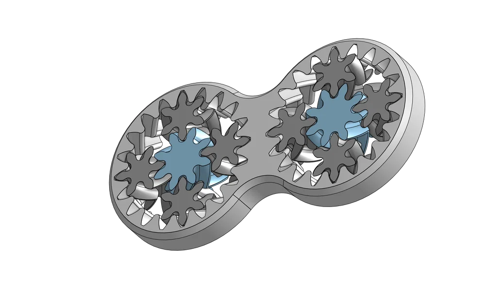 Đồ chơi xoay bánh răng hành tinh (Planetary Gear Fidget Toy) in 3D - Image 1