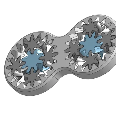 Đồ chơi xoay bánh răng hành tinh (Planetary Gear Fidget Toy) in 3D