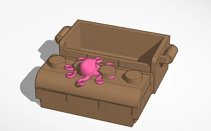 Hộp Đựng Đồ Lego Hình Bạch Tuộc - Mô Hình In 3D Độc Đáo - Image 1