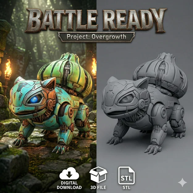 Mecha-Bulbasaur: Chiến Binh Hệ Cỏ Tối Thượng - Image 1