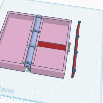 Hộp đựng đồ đa năng có bản lề - File in 3D tiện dụng