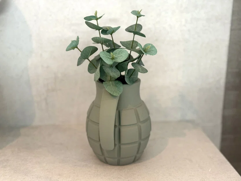 Chậu cây / Ống đựng bút hình lựu đạn - Image 2