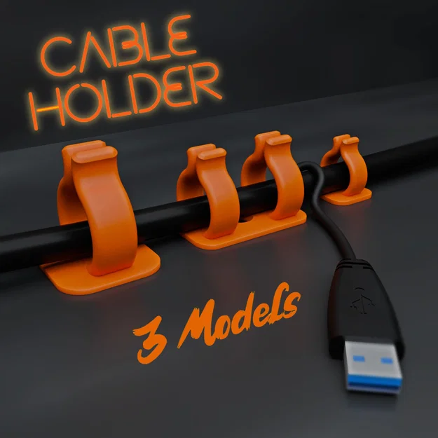 Bộ kẹp giữ dây cáp (Cable Holder) thông minh, gọn gàng cho bàn làm việc - Image 1