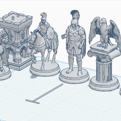 Bộ cờ vua lịch sử: La Mã đối đầu Carthage